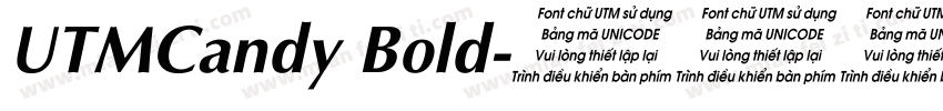 UTMCandy Bold字体转换
